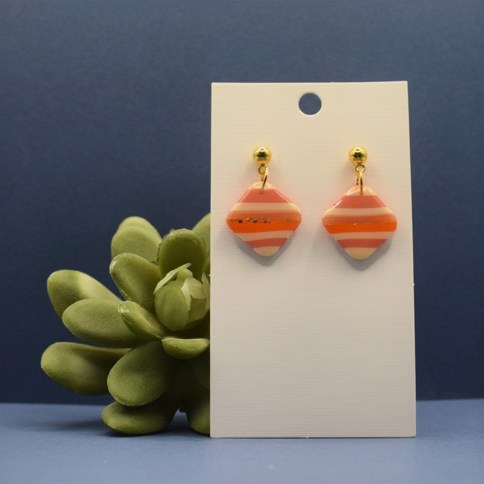 Candy Stripes - Diamond Earrings