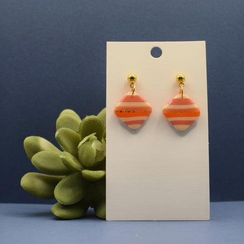 Candy Stripes - Diamond Earrings