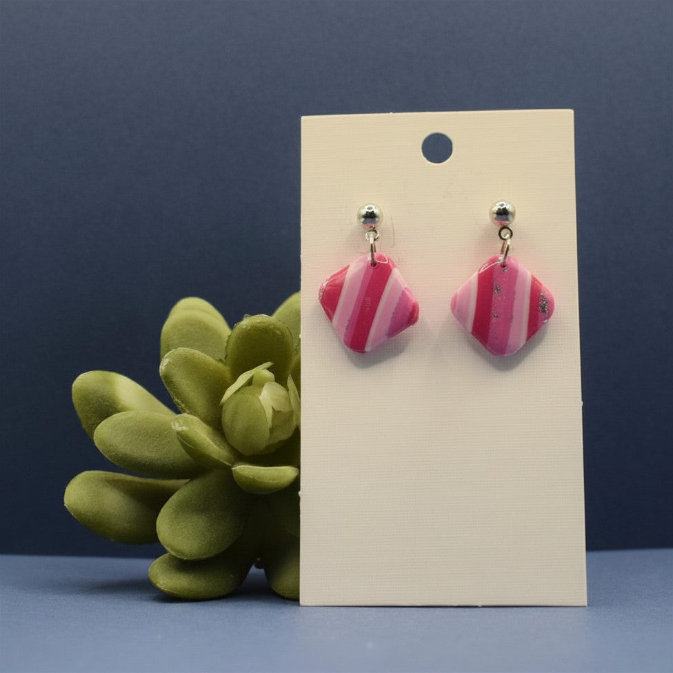 Candy Stripes - Diamond Earrings