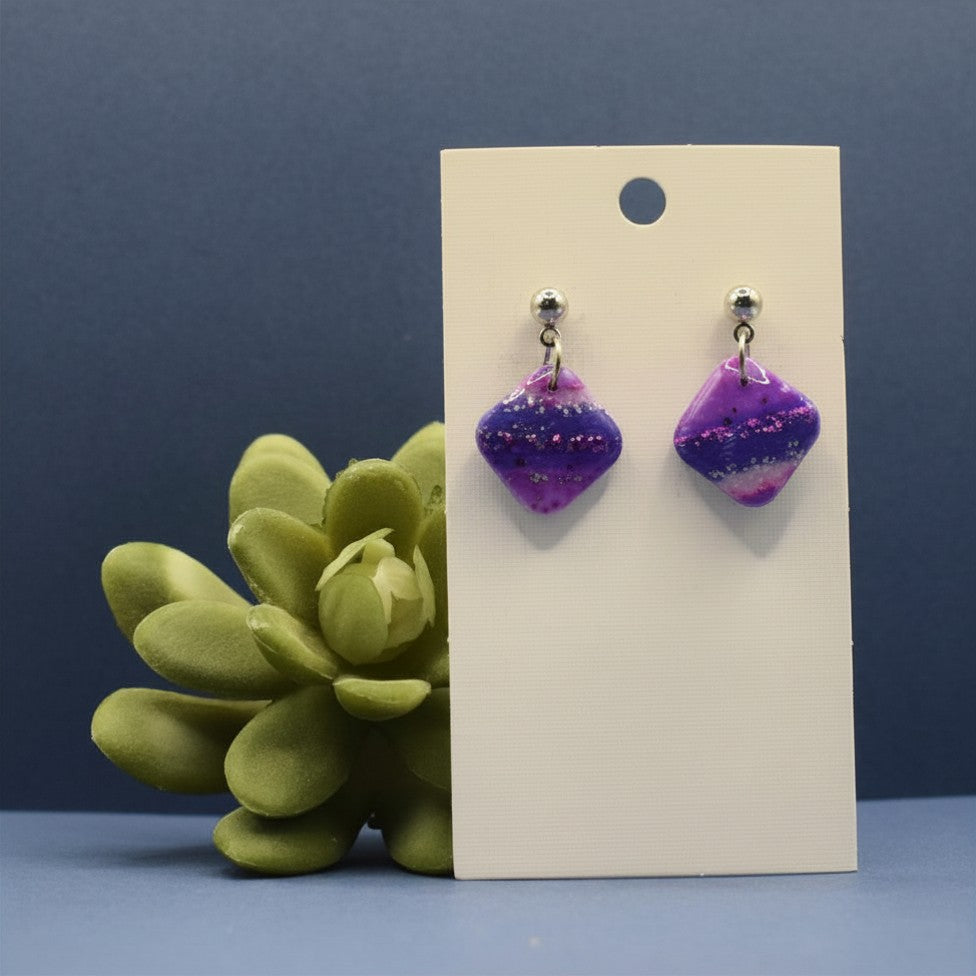 Candy Stripes - Diamond Earrings