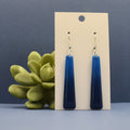 Ombré Long Tapered Bar Dangle Earrings