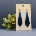 Ombré Long Diamond Dangle Earrings