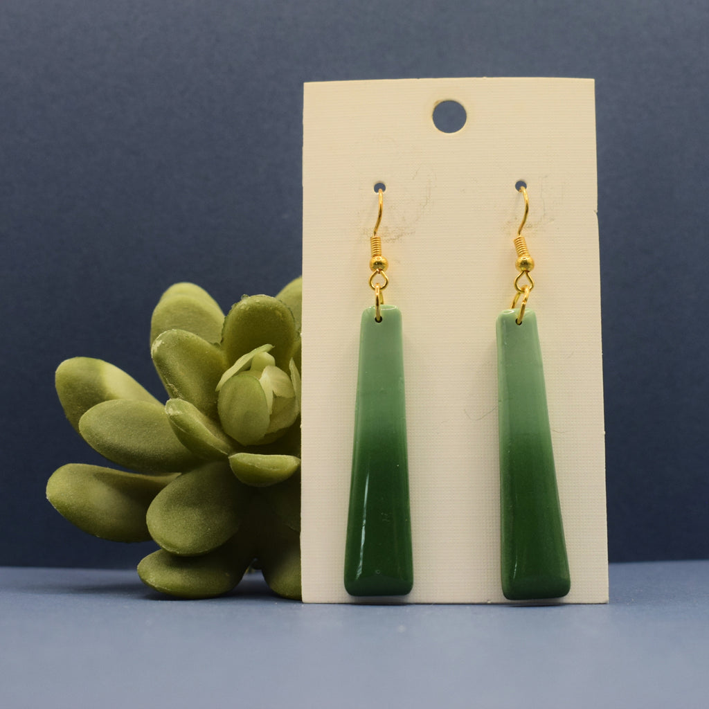 Ombré Long Tapered Bar Dangle Earrings