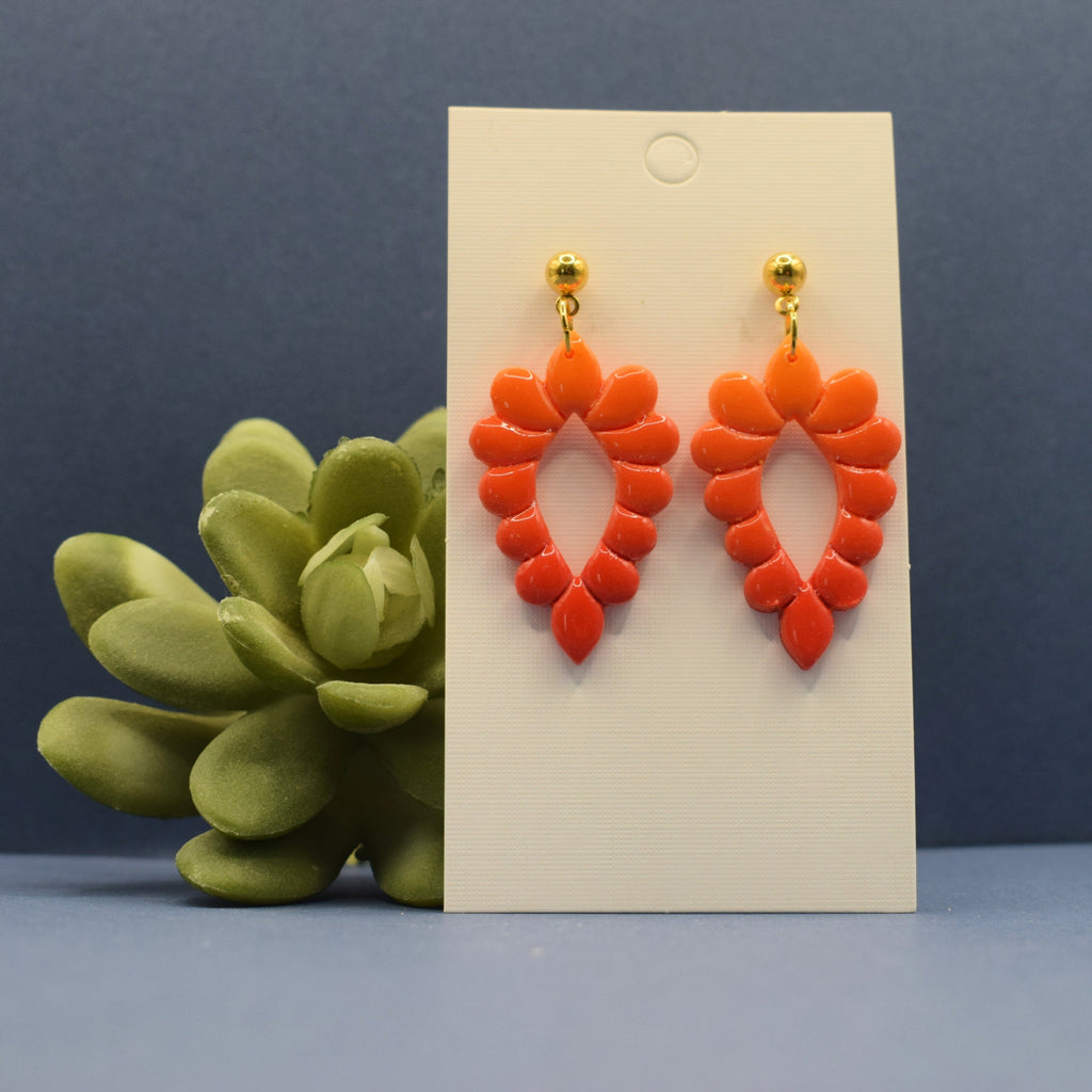 Ombré Bubble Drop Earrings - Blue