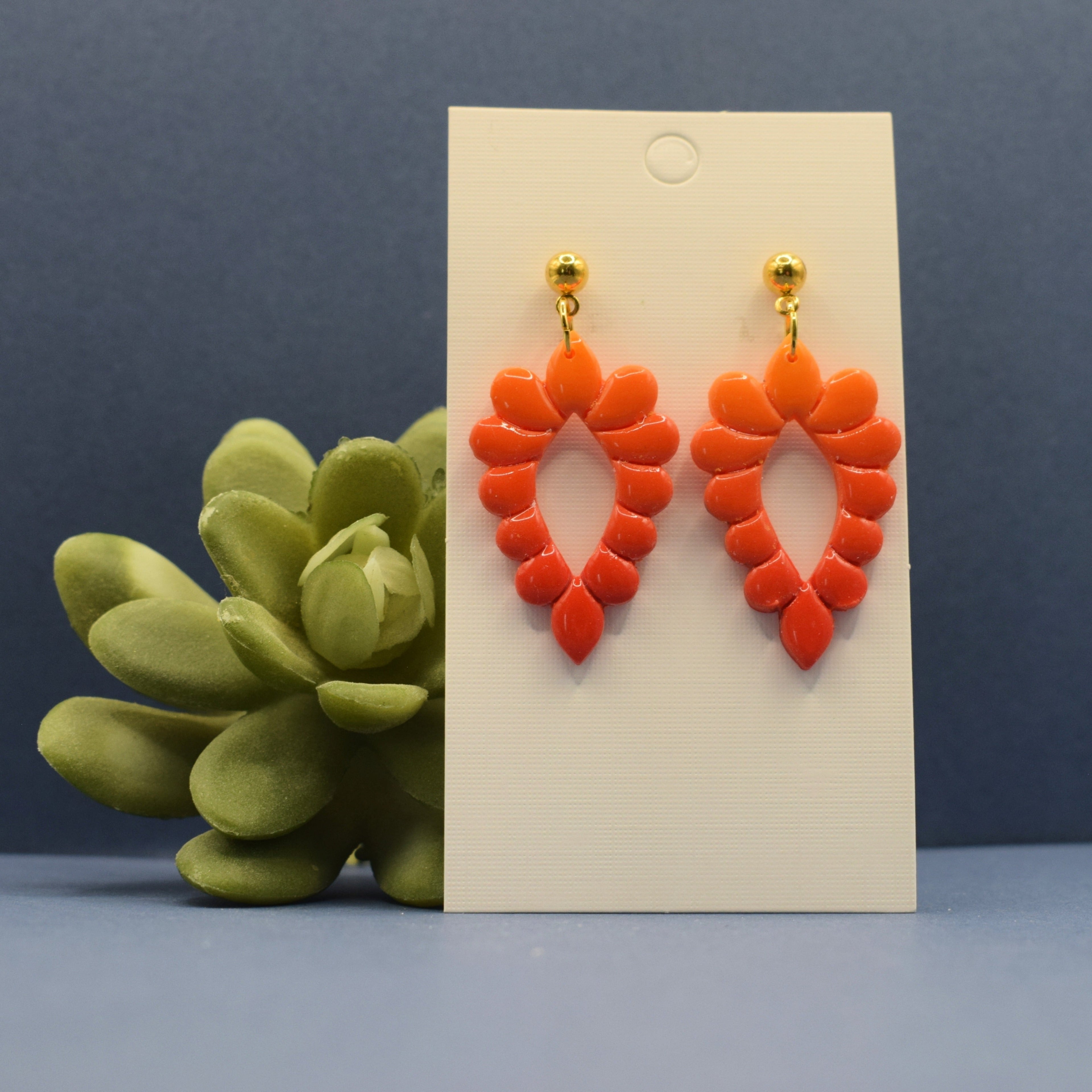 Ombré Bubble Drop Earrings - Blue