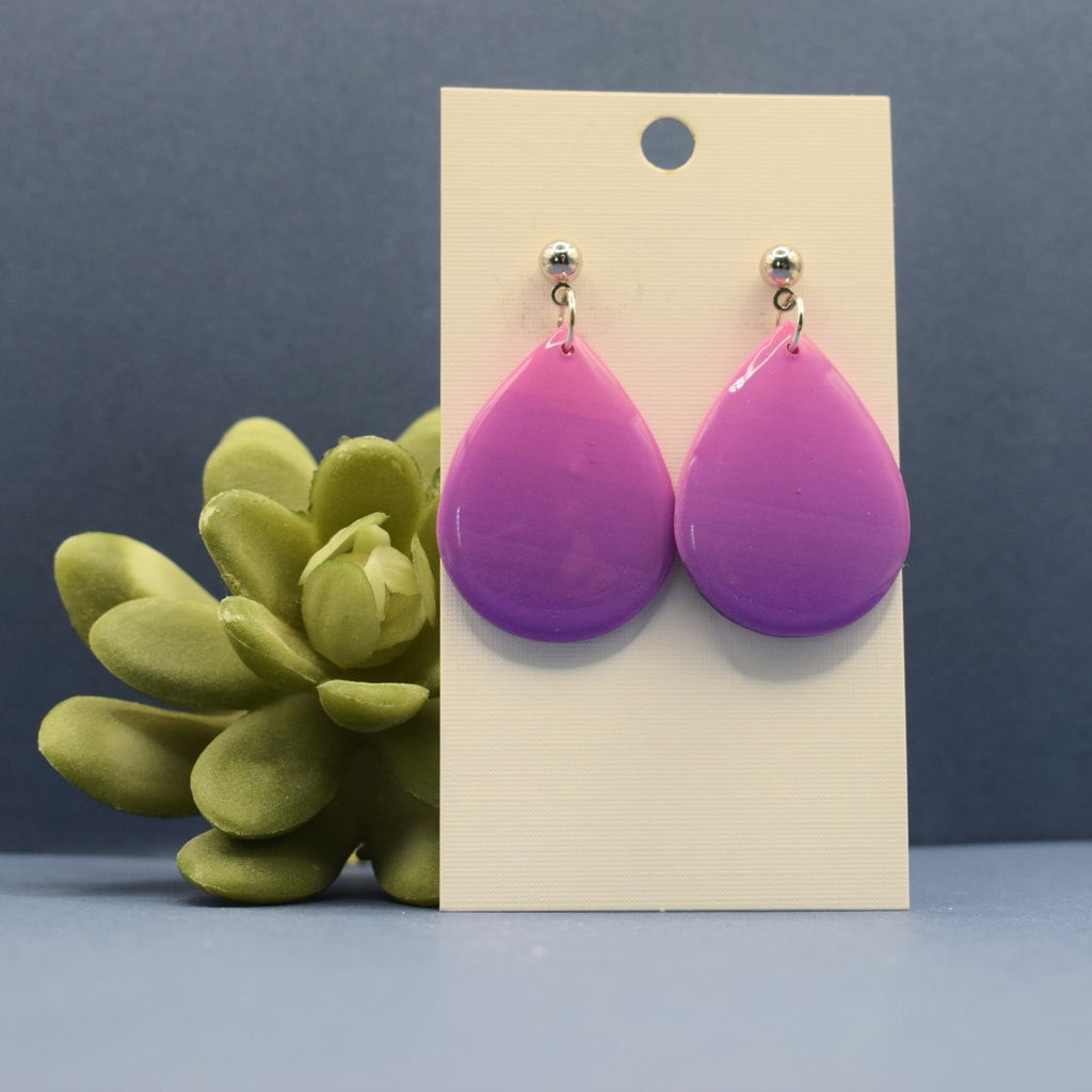 Ombré Teardrop Dangle Earrings