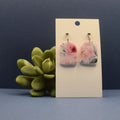 Small Arch Floral Polymer Clay Earrings