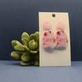 Organic Floral Polymer Clay Earrings