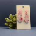 Gentle Fan Floral Polymer Clay Earrings