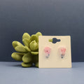 Floral Polymer Clay Stud Earrings
