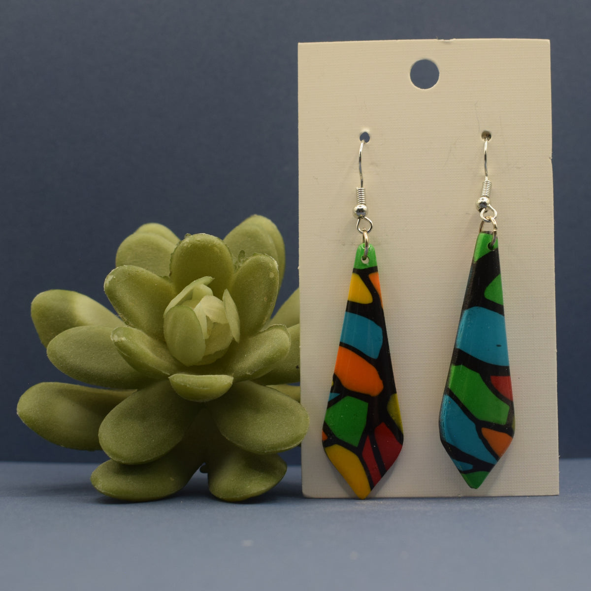 Terrazzo Drop Earrings – Bold