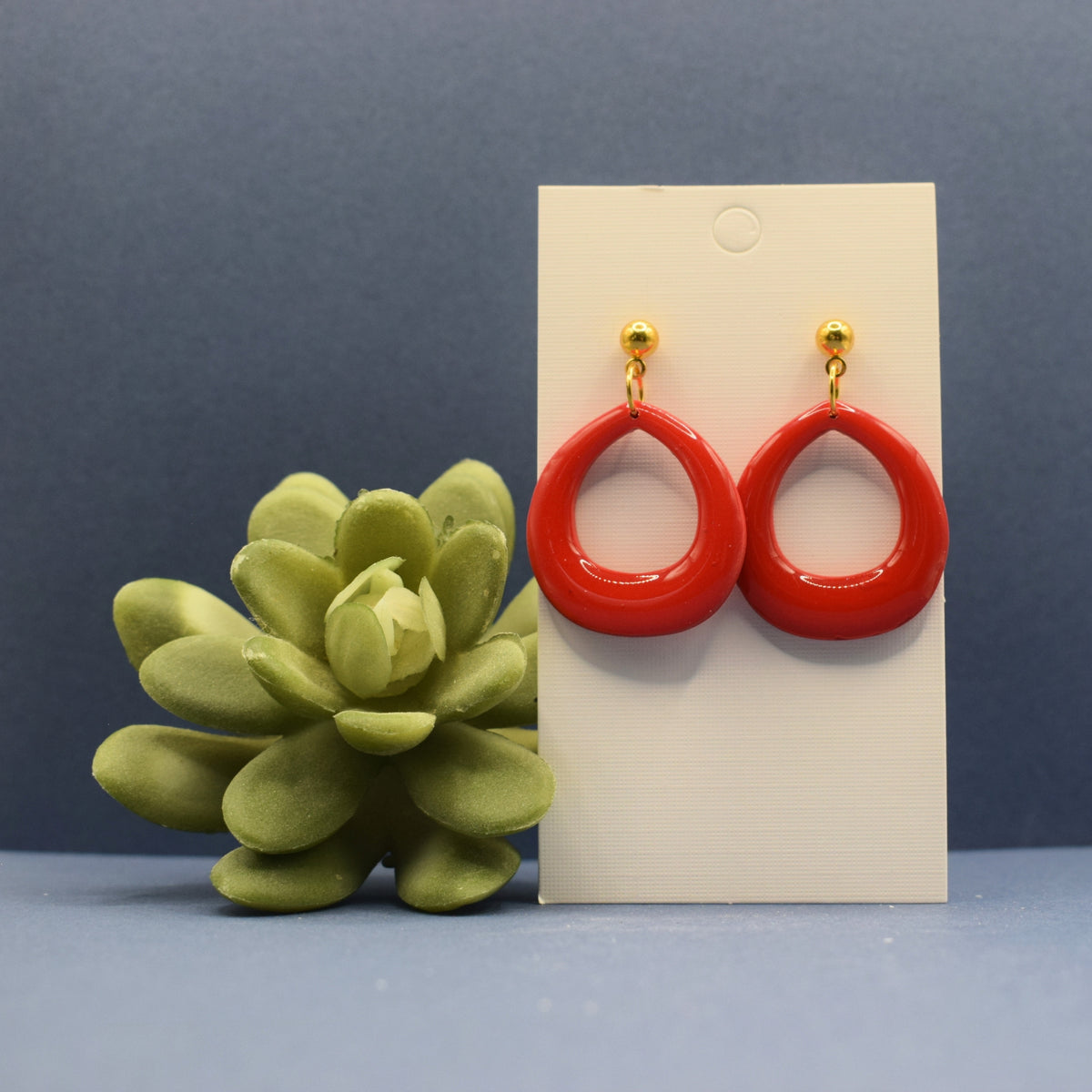 Teardrop Hoop Earrings