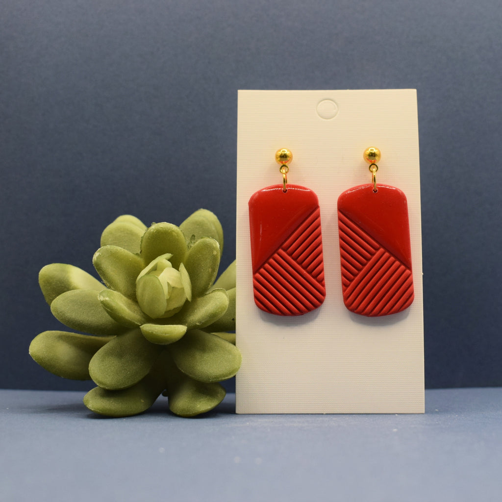 Long Rectangle Earrings
