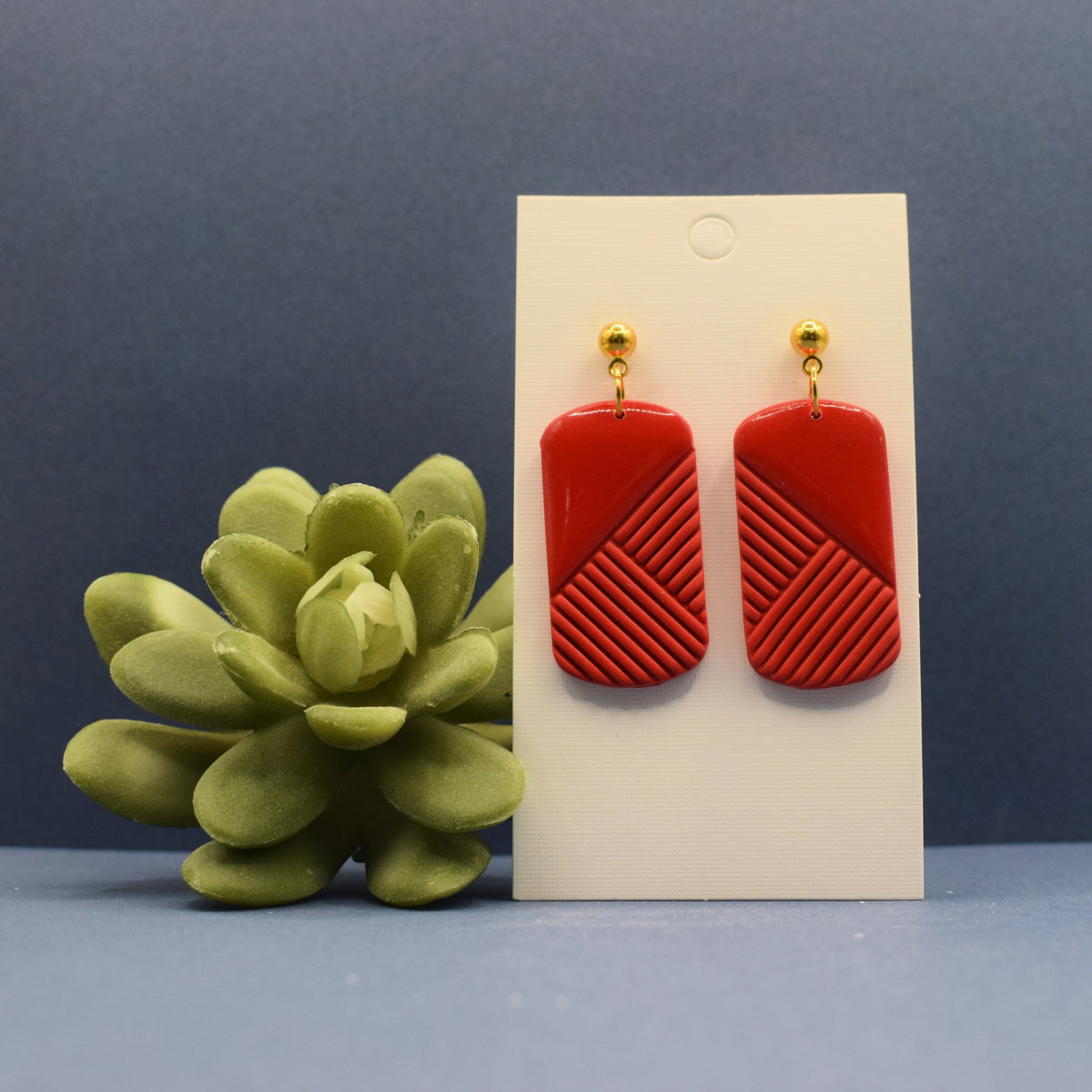 Long Rectangle Earrings