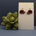 Hedgehog Dangle Earrings - Terracotta
