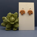 Maple Leaf Dangle Earrings - Toffee