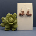 Squirrel Dangle Earrings - Taupe