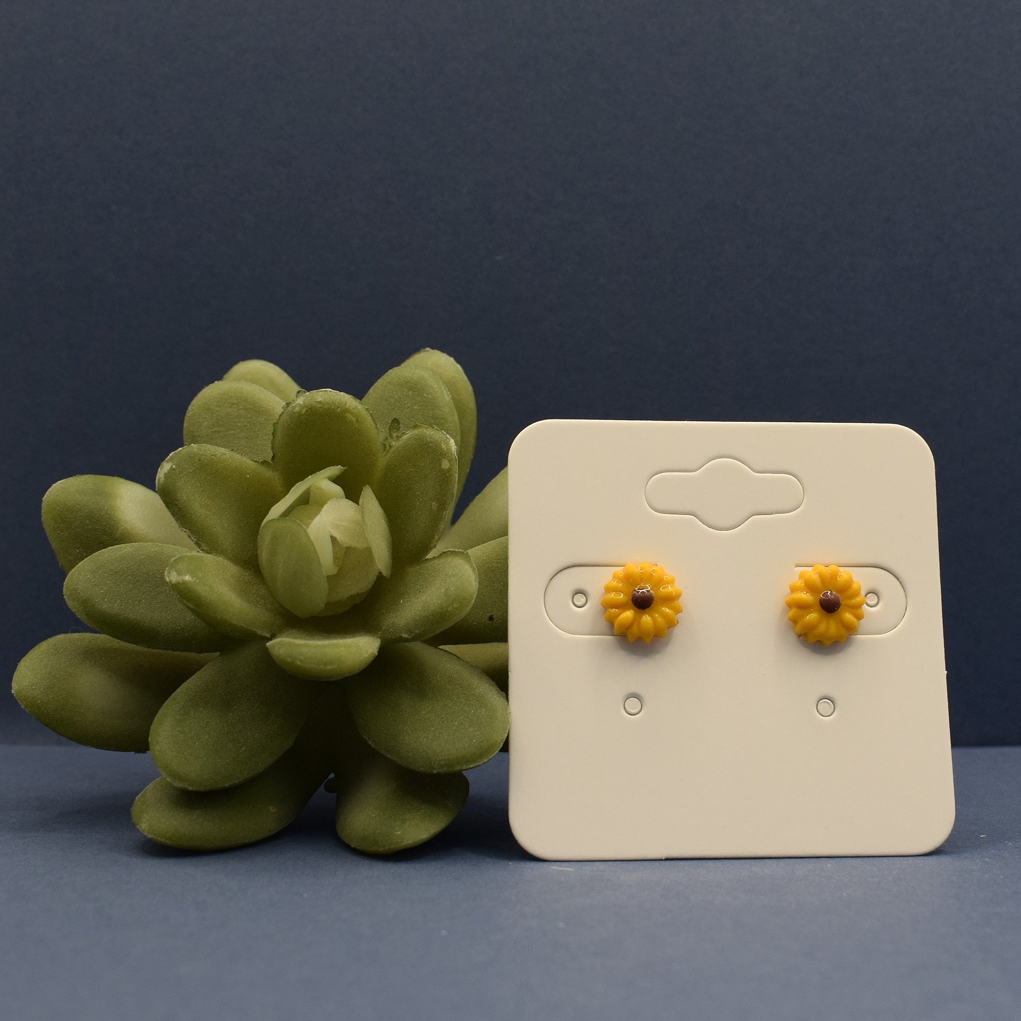 Sunflower Stud Earrings - Yellow