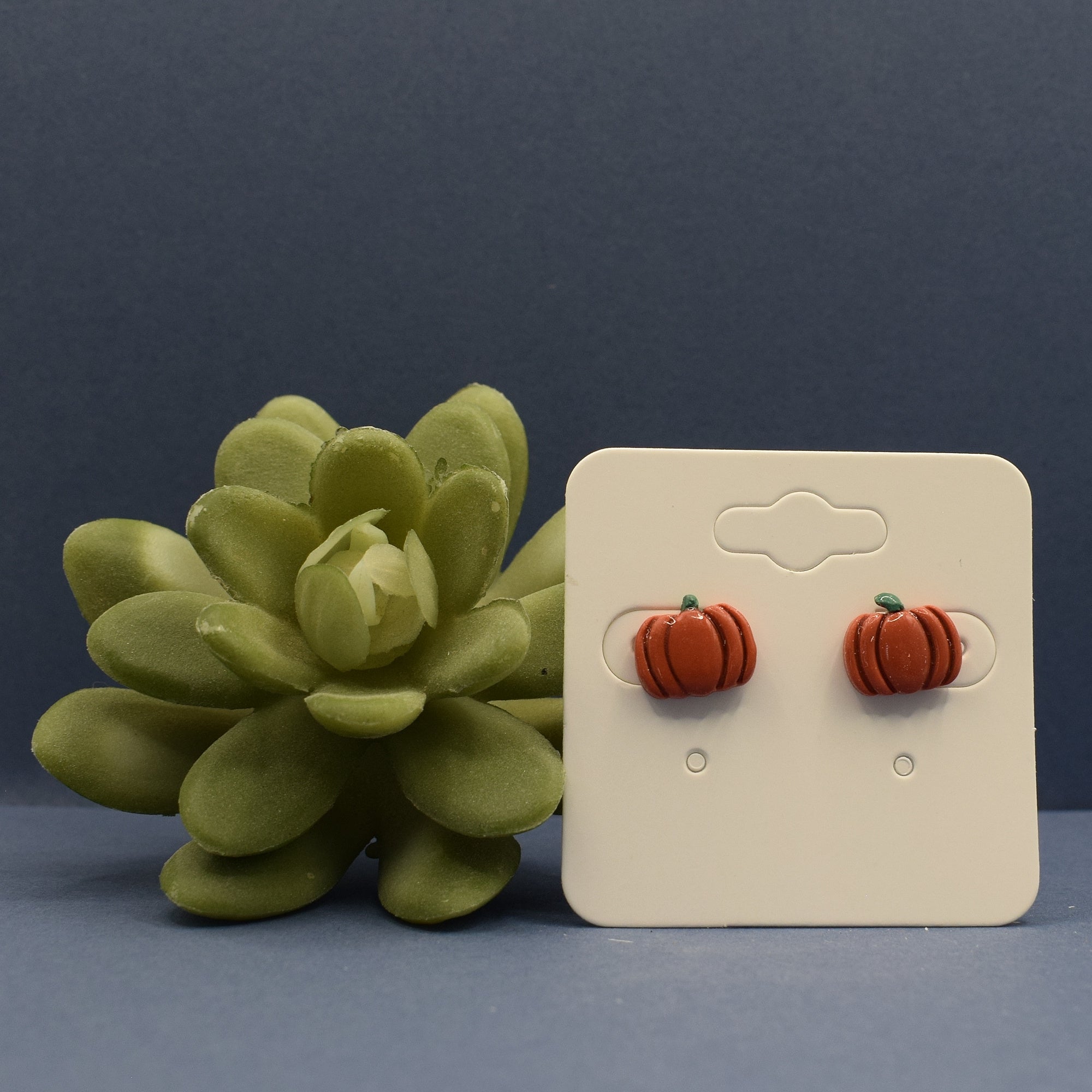 Pumpkin Stud Earrings - Terracotta variant