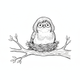 The Crafty Robin with bob and glasses